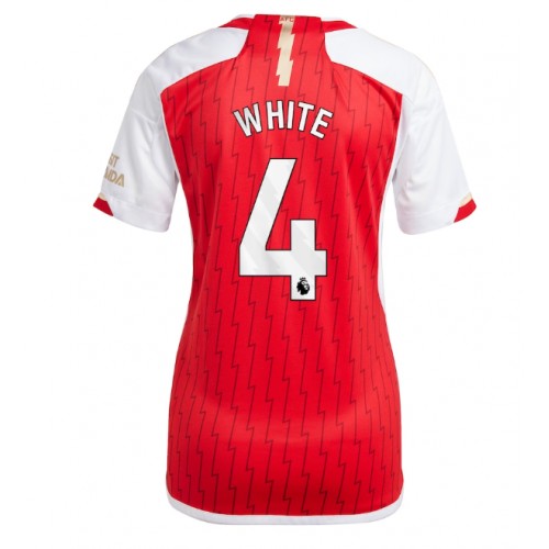 Maillot de foot Arsenal Benjamin White #4 Domicile Femmes 2023-24 Manches Courte